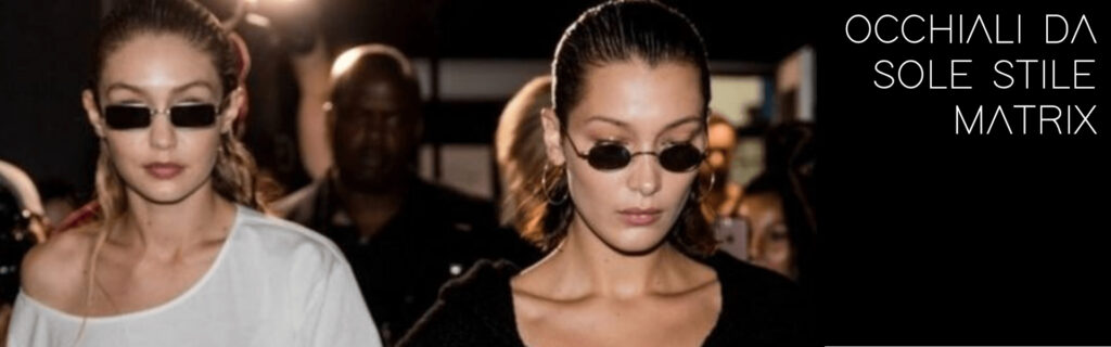 occhiali da sole stile matrix